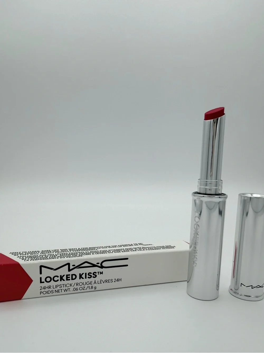 MAC Locked Kiss 24HR Lipstick - Shade 90 Taboo (Full Size, NIB)